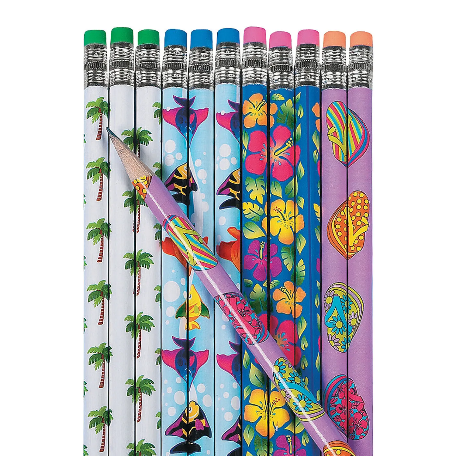 tropical_pencils___pc_0.webp Oriental Trading Pencils*Tropical Pencils - 24 Pc.