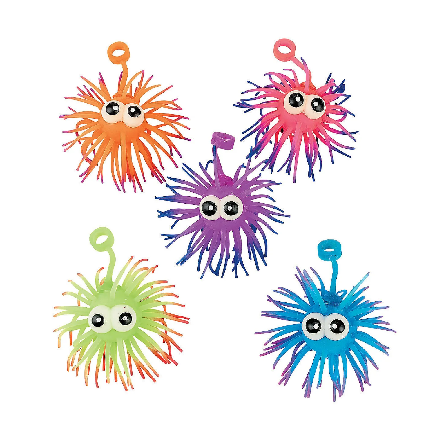 twotone_spike_ball_yoyos__0.webp Oriental Trading Yo-Yos*Two-Tone Spike Ball Yoyos With Eyes - 12 Pc.