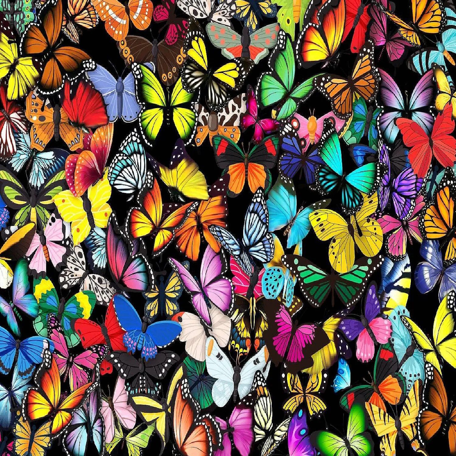 unique_butterflies_jigsaw_1.webp Oriental Trading Puzzles*Unique Butterflies Jigsaw Unique Puzzles For Adults - Premium Quality - 1000 Pieces