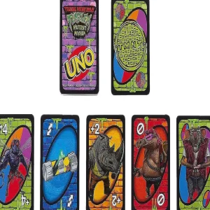 Oriental Trading Playing Cards*Uno Teenage Mutant Ninja Turtles Mutant Mayhem Card Game For Family Night
