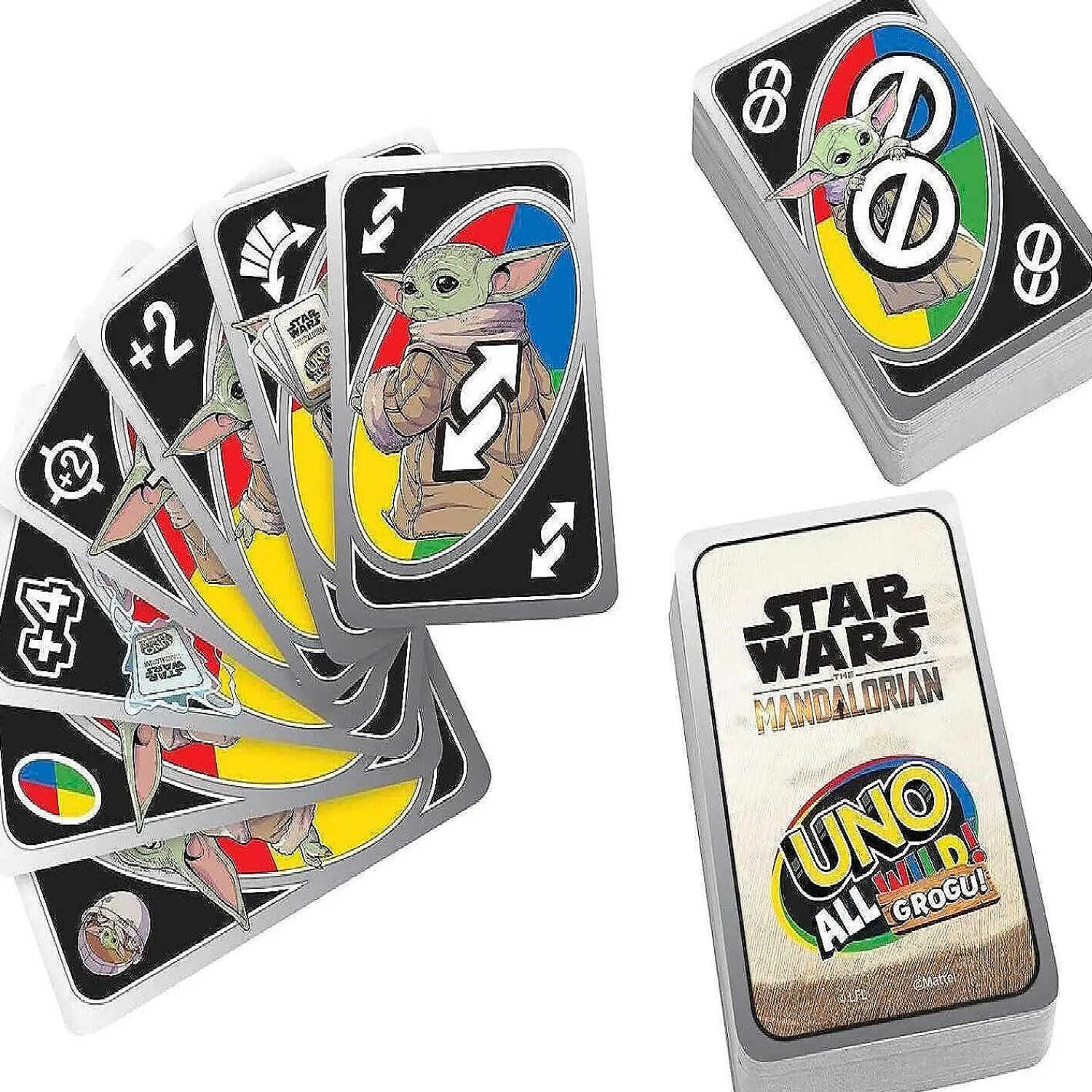 uno_the_mandalorian_all_w_1.webp Oriental Trading Playing Cards*Uno The Mandalorian All Wild Grogu Card Game For Kids & Adults Star Wars