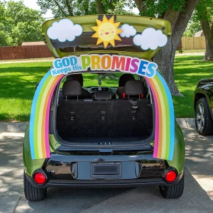 Value God Keeps His Promises Rainbow Trunk-Or-Treat Decorating Kit - 7 Pc.<Oriental Trading Online