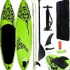 Vidaxl Inflatable Stand Up Paddleboard Set 144.1"X29.9"X5.9" Green<Oriental Trading New