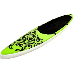 Vidaxl Inflatable Stand Up Paddleboard Set 144.1"X29.9"X5.9" Green<Oriental Trading New