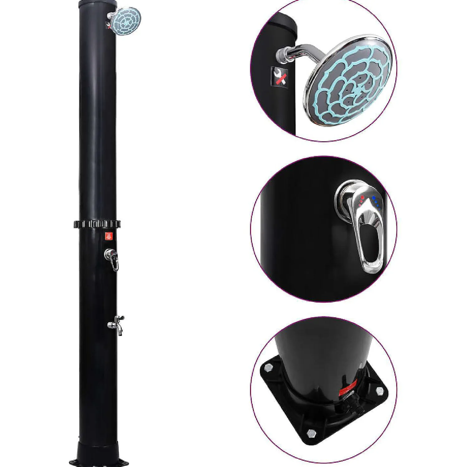 vidaxl_outdoor_solar_show_1.webp Vidaxl Outdoor Solar Shower With Shower Head And Faucet 10.6 Gal<Oriental Trading Shop