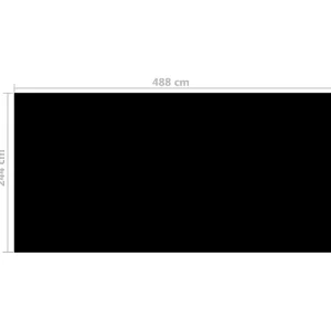 Vidaxl Pool Cover Black 192.1"X96.1" Pe<Oriental Trading Store