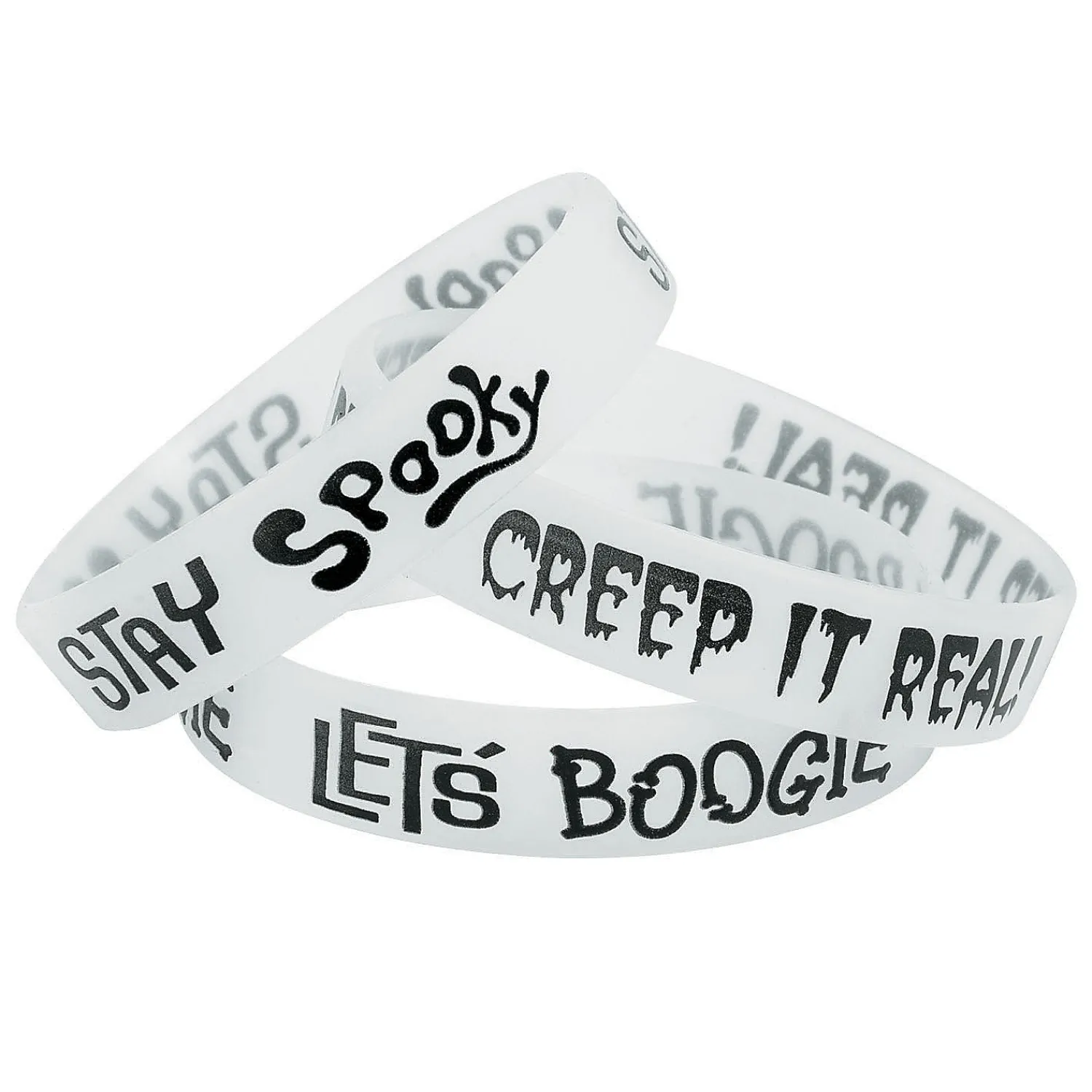 white_glowinthedark_hallo_1.webp Oriental Trading Glow Jewelry*White Glow-In-The-Dark Halloween Rubber Bracelets - 12 Pc.