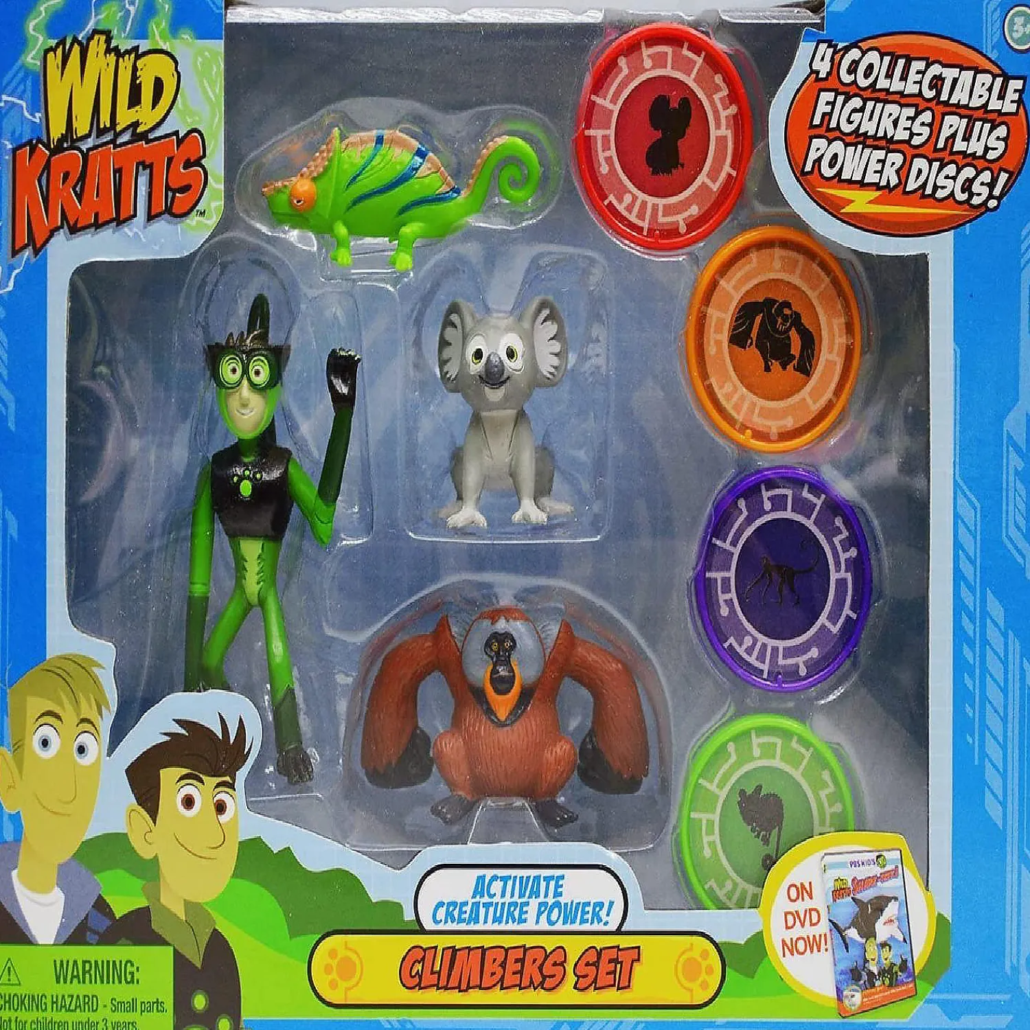 wild_kratts_toys___pack_a_0.webp Oriental Trading Character Toys*Wild Kratts Toys - 4 Pack Action Figure Set - Activate Creature Power - Climbers