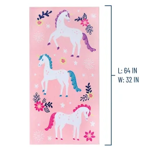 Wildkin Magical Unicorns 100% Cotton Beach Towel<Oriental Trading Best