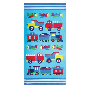 Wildkin Trains, Planes & Trucks 100% Cotton Beach Towel<Oriental Trading Flash Sale