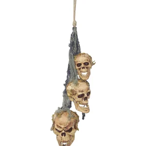 Wind Chime 3 Headed Skull<Oriental Trading Clearance