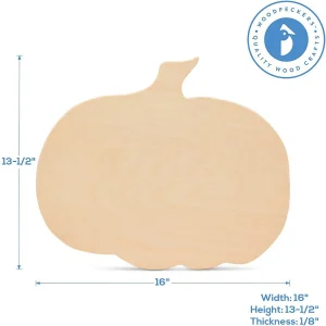 Woodpeckers Crafts, Diy Unfinished Wood 16" Pumpkin Cutout, Pack Of 2<Oriental Trading Store
