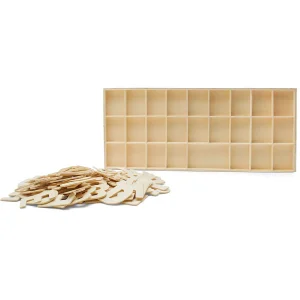 Oriental Trading Building Blocks*Woodpeckers Crafts, Diy Unfinished Wood Abc Cutouts Tray