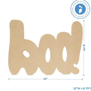 Woodpeckers Crafts, Diy Unfinished Wood 12" Boo Cutouts, Pack Of 12<Oriental Trading Shop