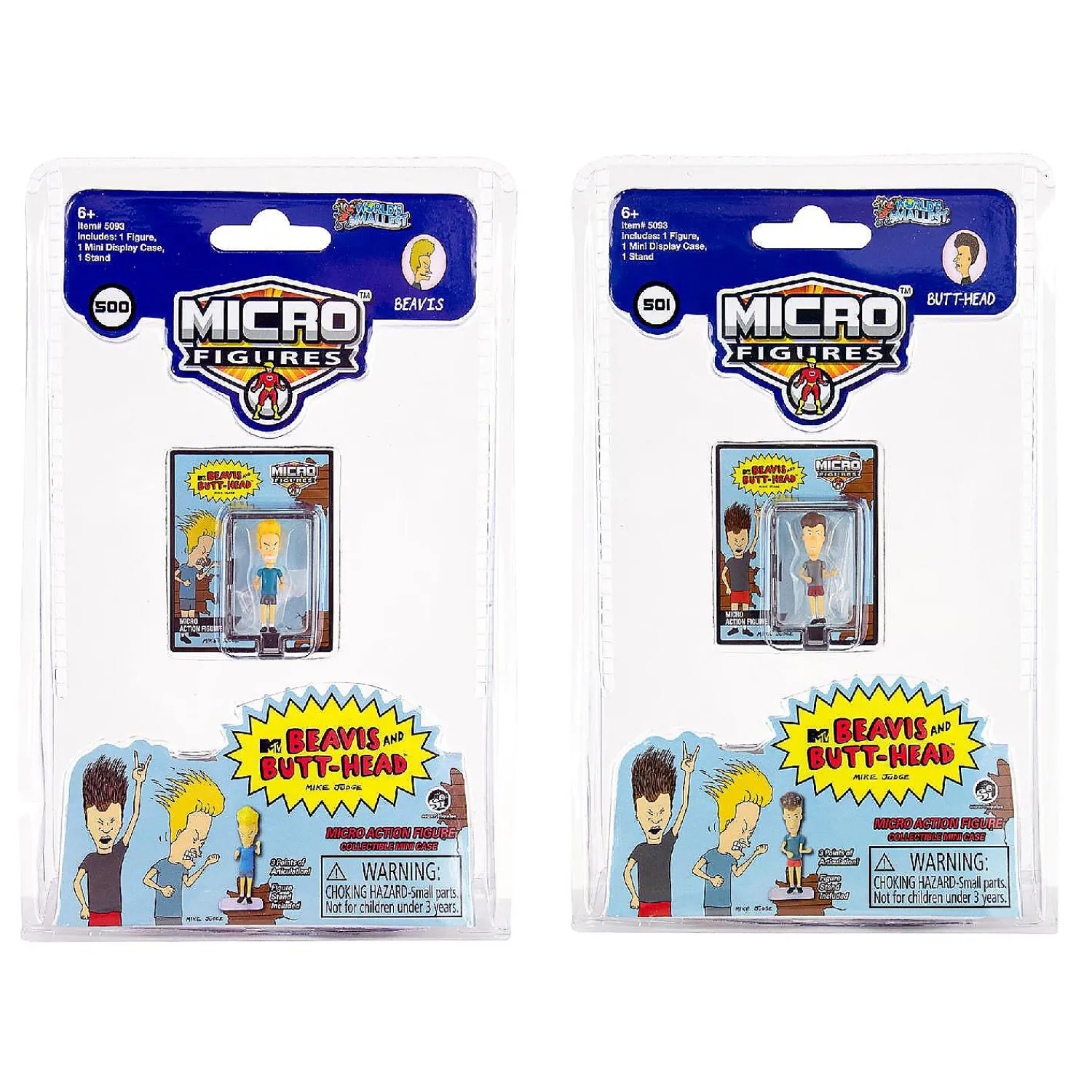 worlds_smallest_beavis_an_3.webp Oriental Trading Character Toys*Worlds Smallest Beavis And Butthead Micro Figure One Random