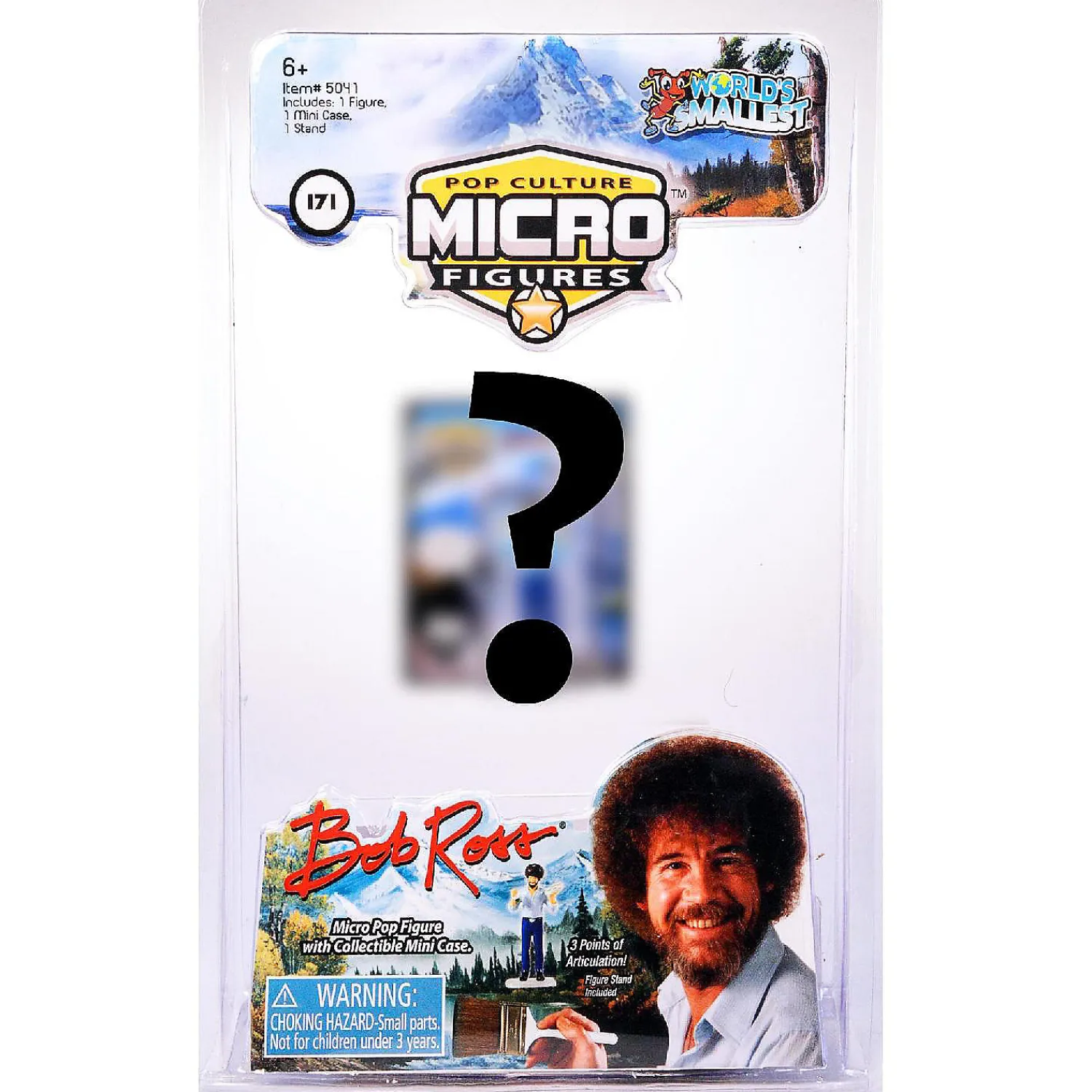 worlds_smallest_micro_fig_0.webp Oriental Trading Character Toys*Worlds Smallest Micro Figure Bob Ross