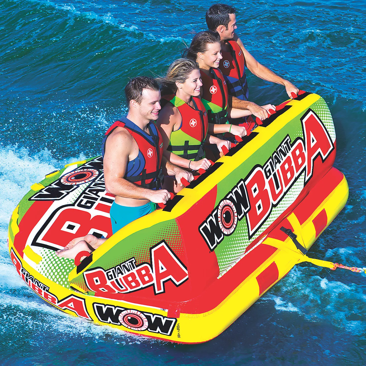 wow_giant_bubba_hi_vis__p_1.webp Wow Giant Bubba Hi Vis 1-4 Person Towable<Oriental Trading Discount