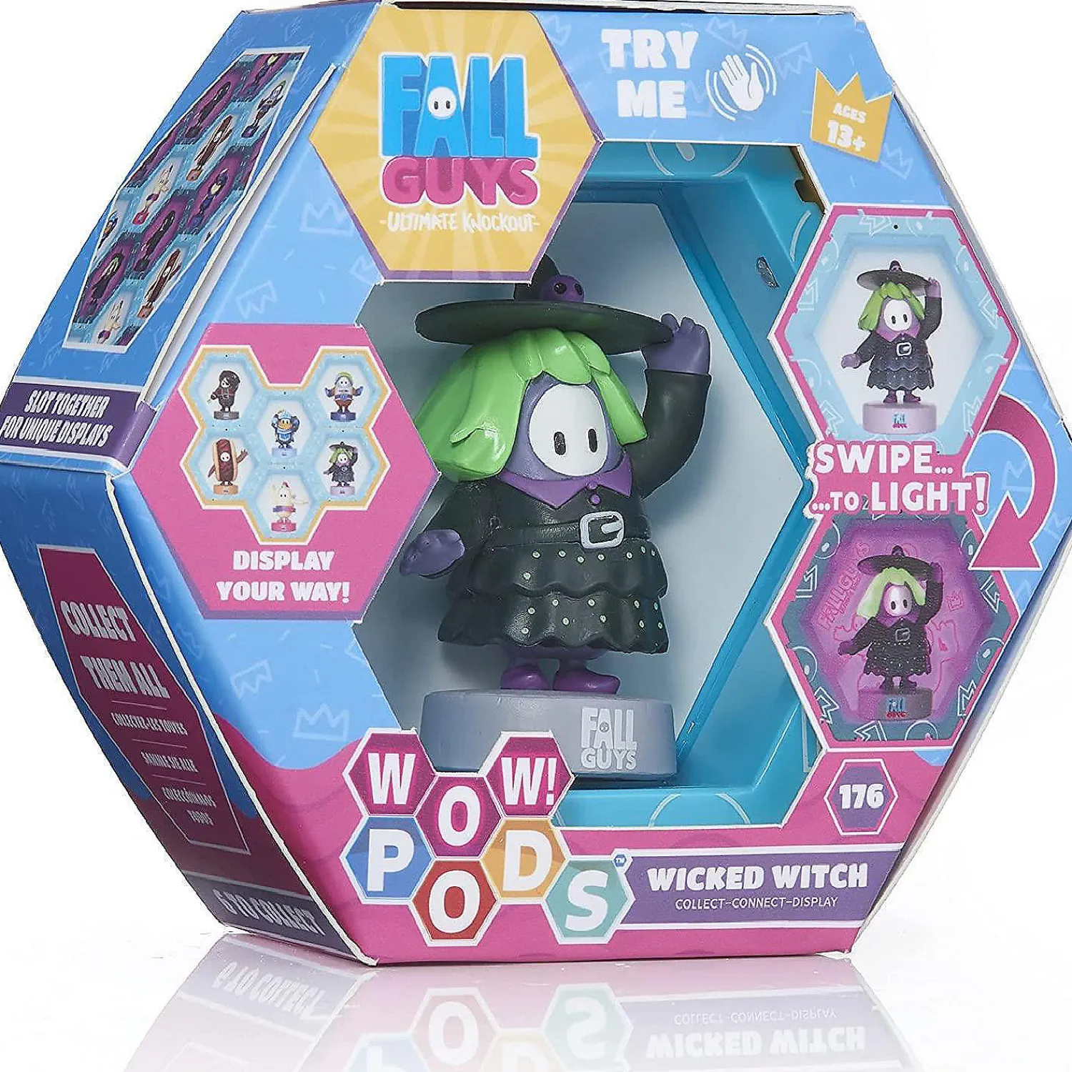 wow_pods_fall_guys_wicked_0.webp Oriental Trading Character Toys*Wow Pods Fall Guys Wicked Witch Swipe Light-Up Figure Connect For Display