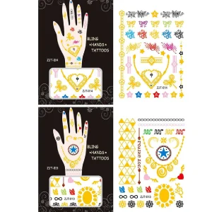 Oriental Trading Temporary Tattoos*Wrapables Metallic Body Art Hand Tattoos, Loving You