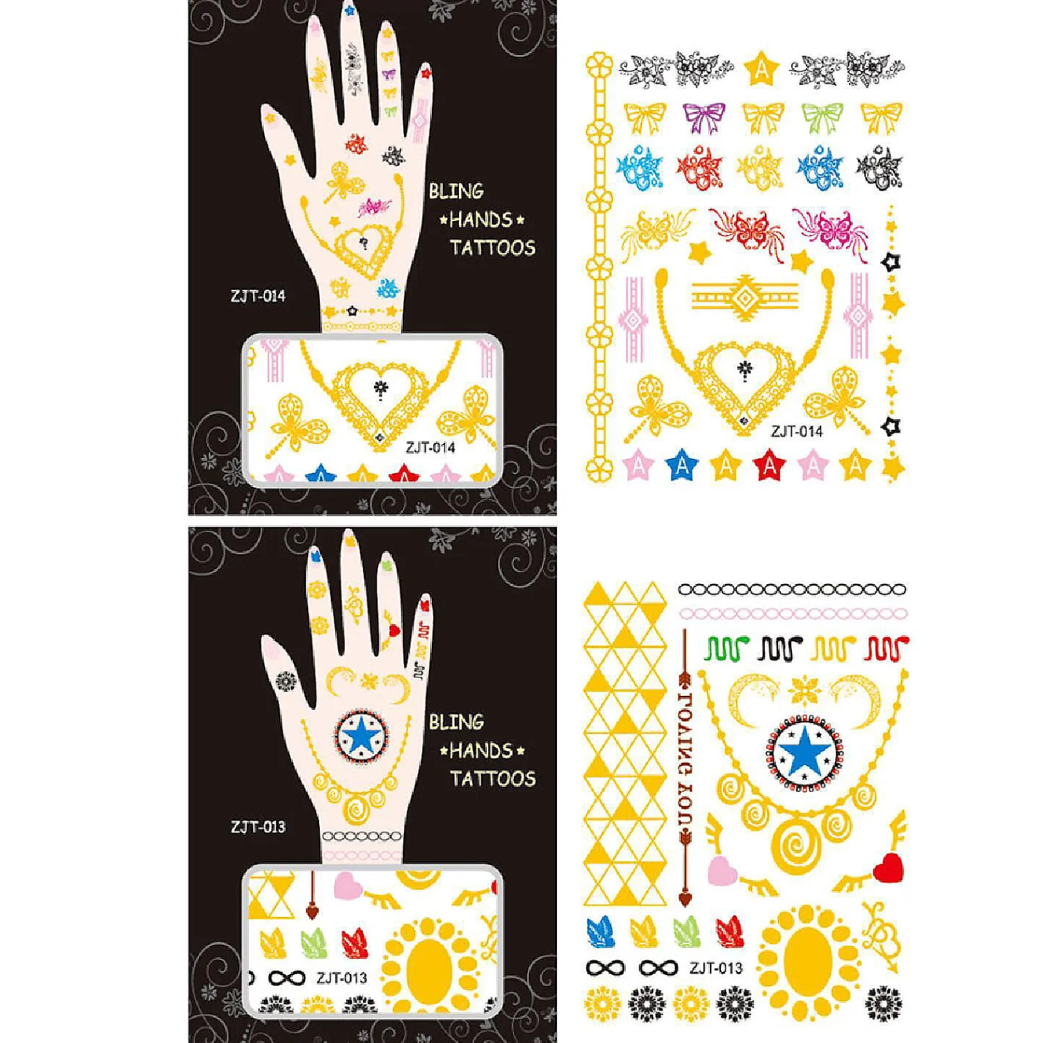wrapables_metallic_body_a_0-2.webp Oriental Trading Temporary Tattoos*Wrapables Metallic Body Art Hand Tattoos, Loving You