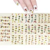 Oriental Trading Temporary Tattoos*Wrapables Santa & Friends Water Slide Nail Art Decals (11 Sheets/220 Nail Decals)