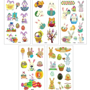Oriental Trading Temporary Tattoos*Wrapables Waterproof Temporary Tattoos For Children, 20 Sheets, Easter