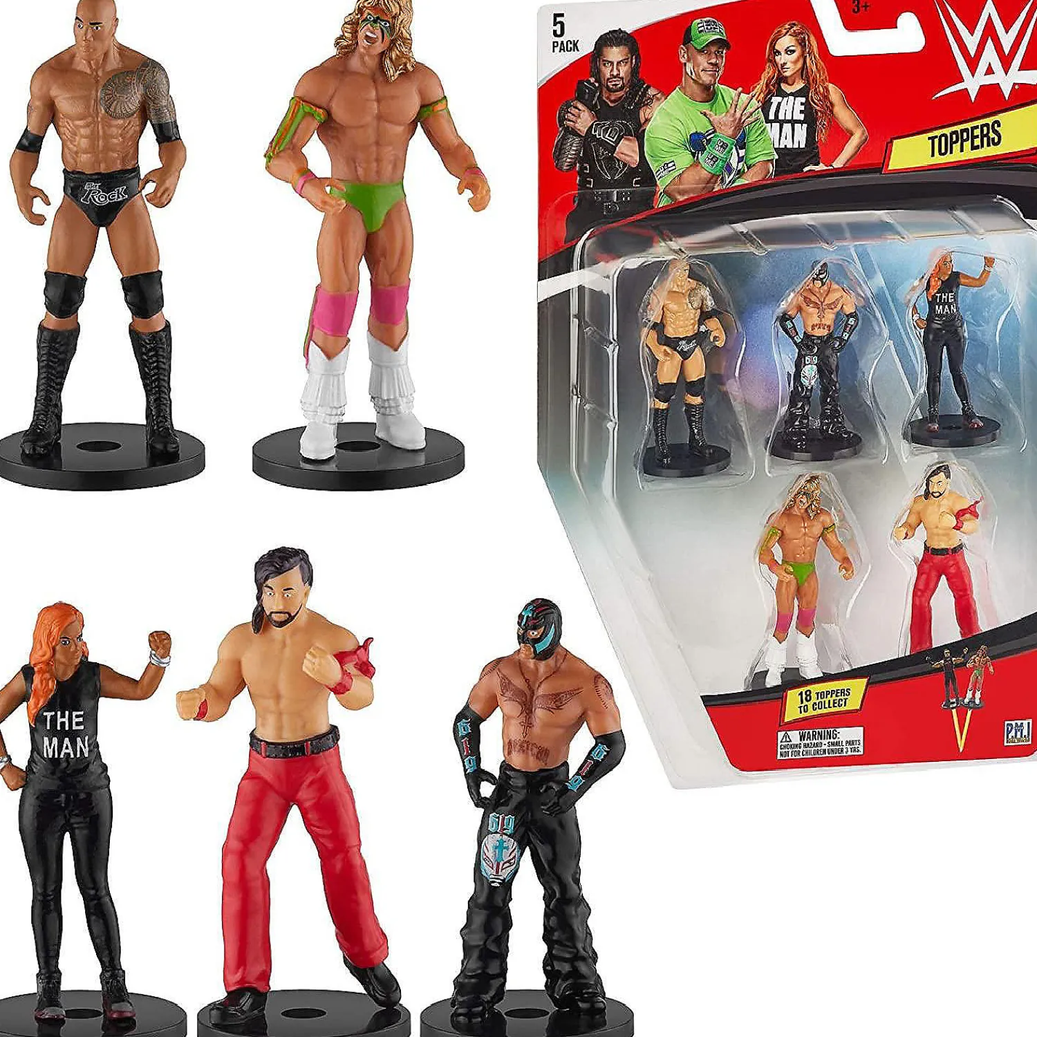 wwe_pencil_toppers_pk_nak_0.webp Oriental Trading Character Toys*Wwe Pencil Toppers 5Pk Nakamura Mysterio Rock Becky Lynch Ultimate Warrior Warrior Pmi International