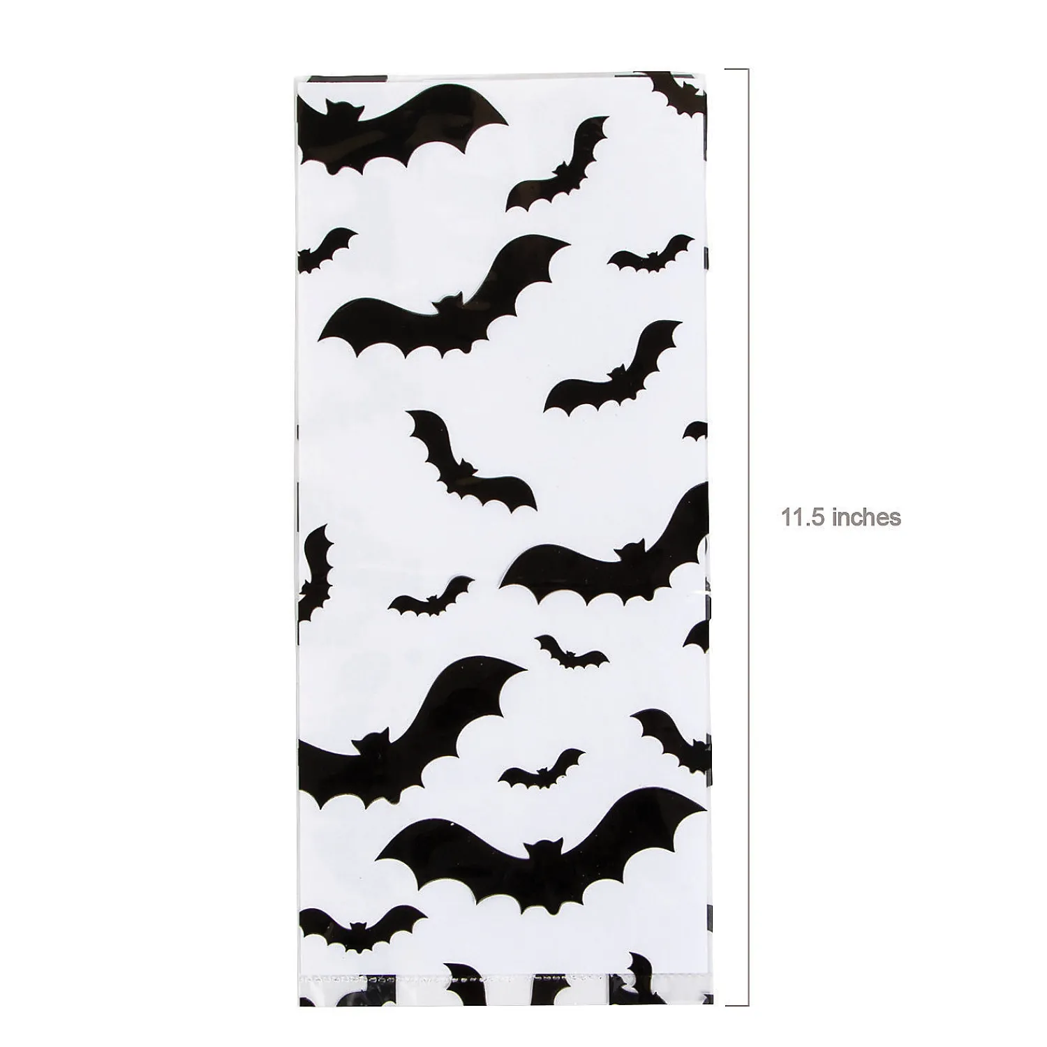 x___bulk__pc_bat_print_c_1.webp 5" X 11 1/2" Bulk 50 Pc. Bat Print Cellophane Bags<Oriental Trading Clearance