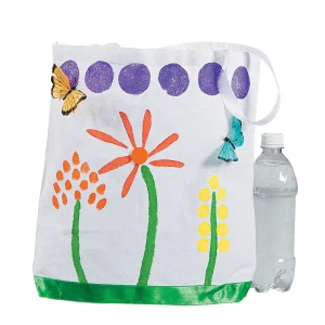 12" X 13 1/4" Bulk 48 Pc. Diy Large White Canvas Tote Bags<Oriental Trading Best Sale