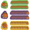 7" X 8 1/2" Bulk 72 Pc. Plastic Christian Pumpkin Drawstring Goody Bags<Oriental Trading Cheap