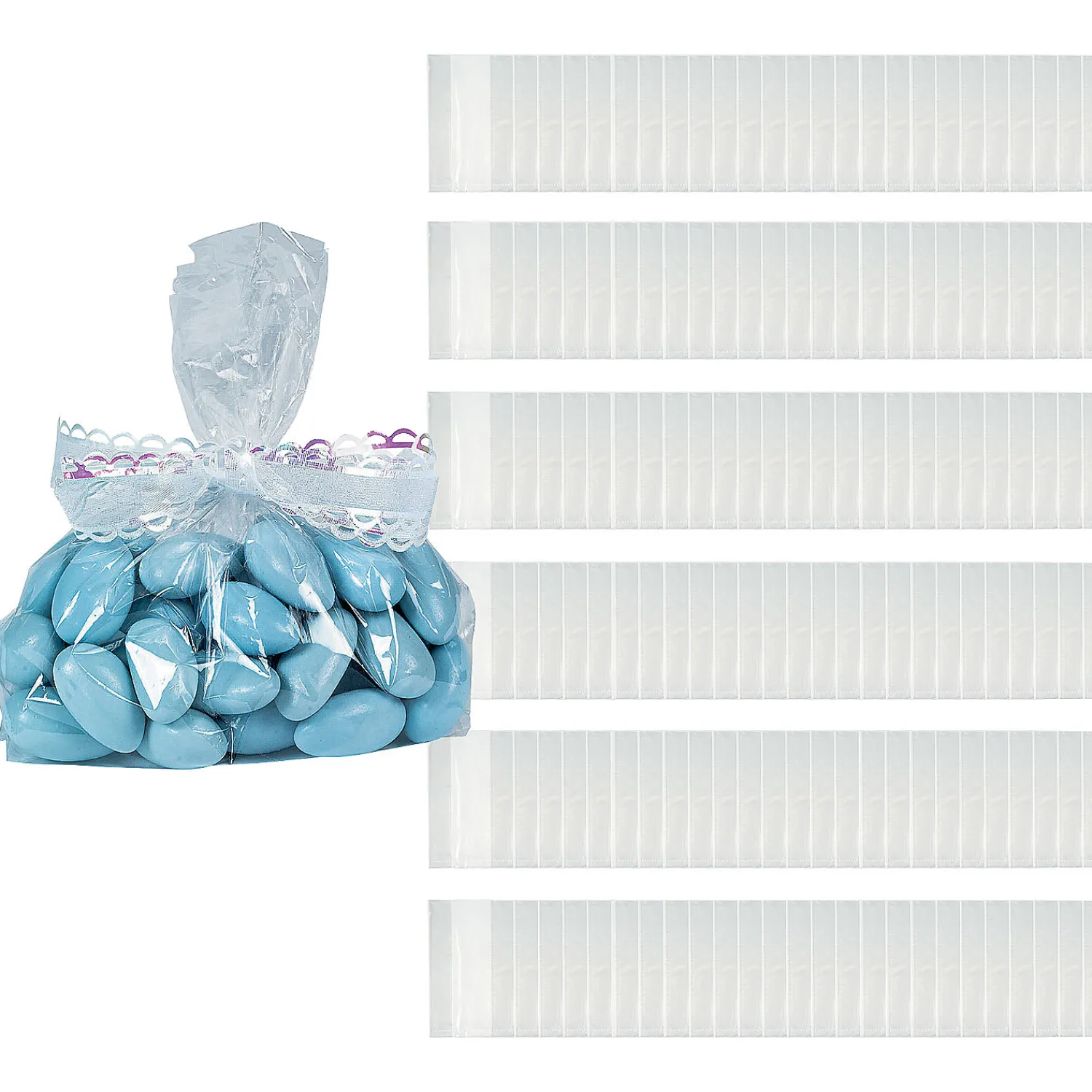 x___bulk__pc_small_clear_0.webp 4" X 5 1/2" Bulk 150 Pc. Small Clear Cellophane Gift Bags<Oriental Trading Best Sale