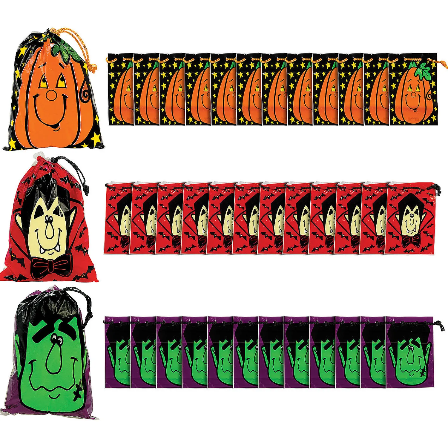 x___large_halloween_pla_0-1.webp 5 1/2" X 7 1/2" Large Halloween Plastic Drawstring Treat Bags - 36 Pc.<Oriental Trading Sale