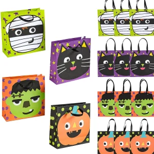 7" X 7 1/4" Medium Ghoul Gang Halloween Paper Gift Bags - 12 Pc.<Oriental Trading Discount