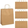 10 1/2" X 5 1/4" X 13" Large Brown Kraft Paper Gift Bags - 12 Pc.<Oriental Trading Online