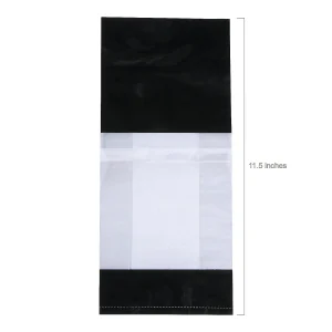 5" X 2 1/2" X 11" Medium Metallic Banded Cellophane Bags - 12 Pc.<Oriental Trading New