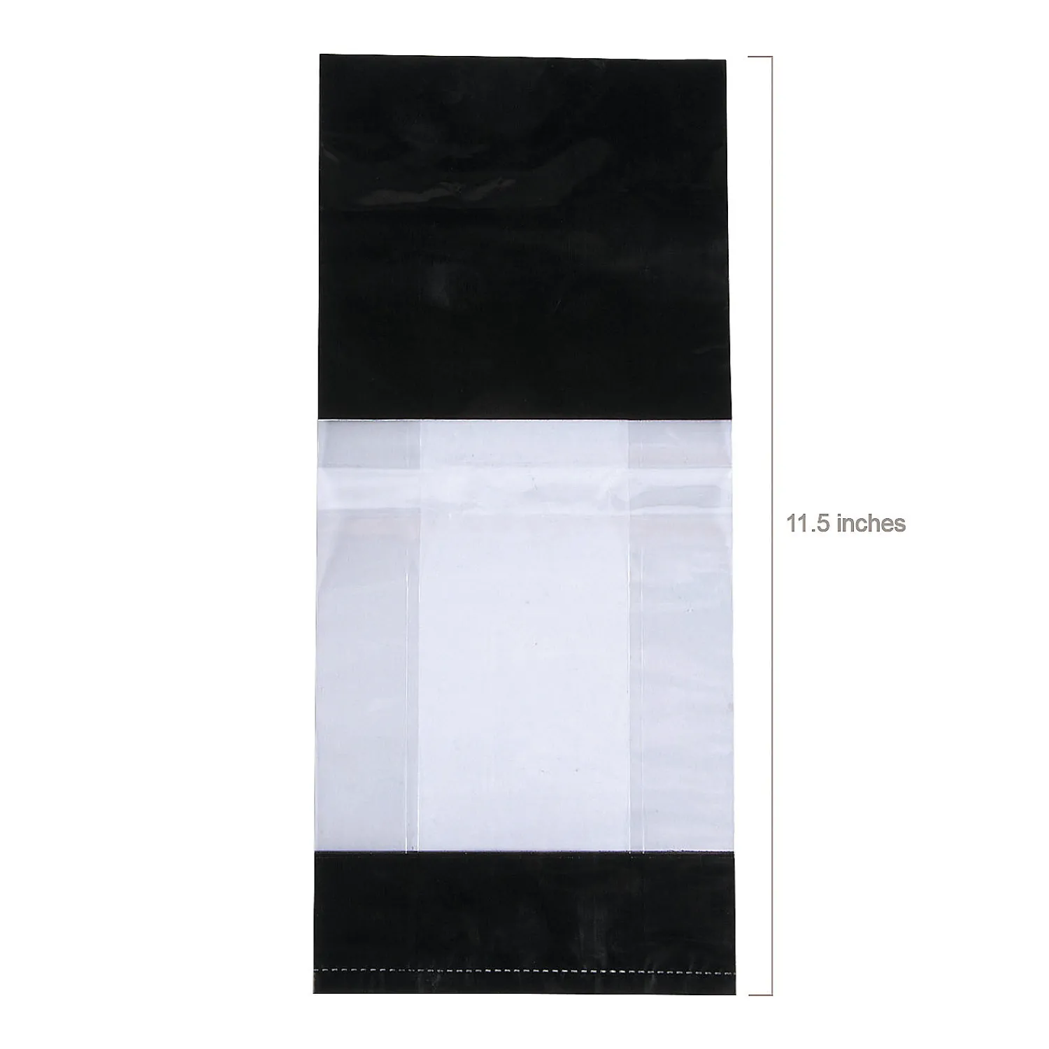 x___x__medium_metallic_b_1.webp 5" X 2 1/2" X 11" Medium Metallic Banded Cellophane Bags - 12 Pc.<Oriental Trading New