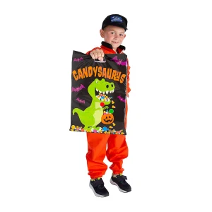 12 1/2" X 17" Bulk 50 Pc. Candysaurus Trick-Or-Treat Plastic Goody Bags<Oriental Trading Store