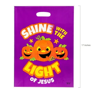 12 1/2" X 17" Bulk 50 Pc. Christian Pumpkin Trick-Or-Treat Plastic Goody Bags<Oriental Trading Hot
