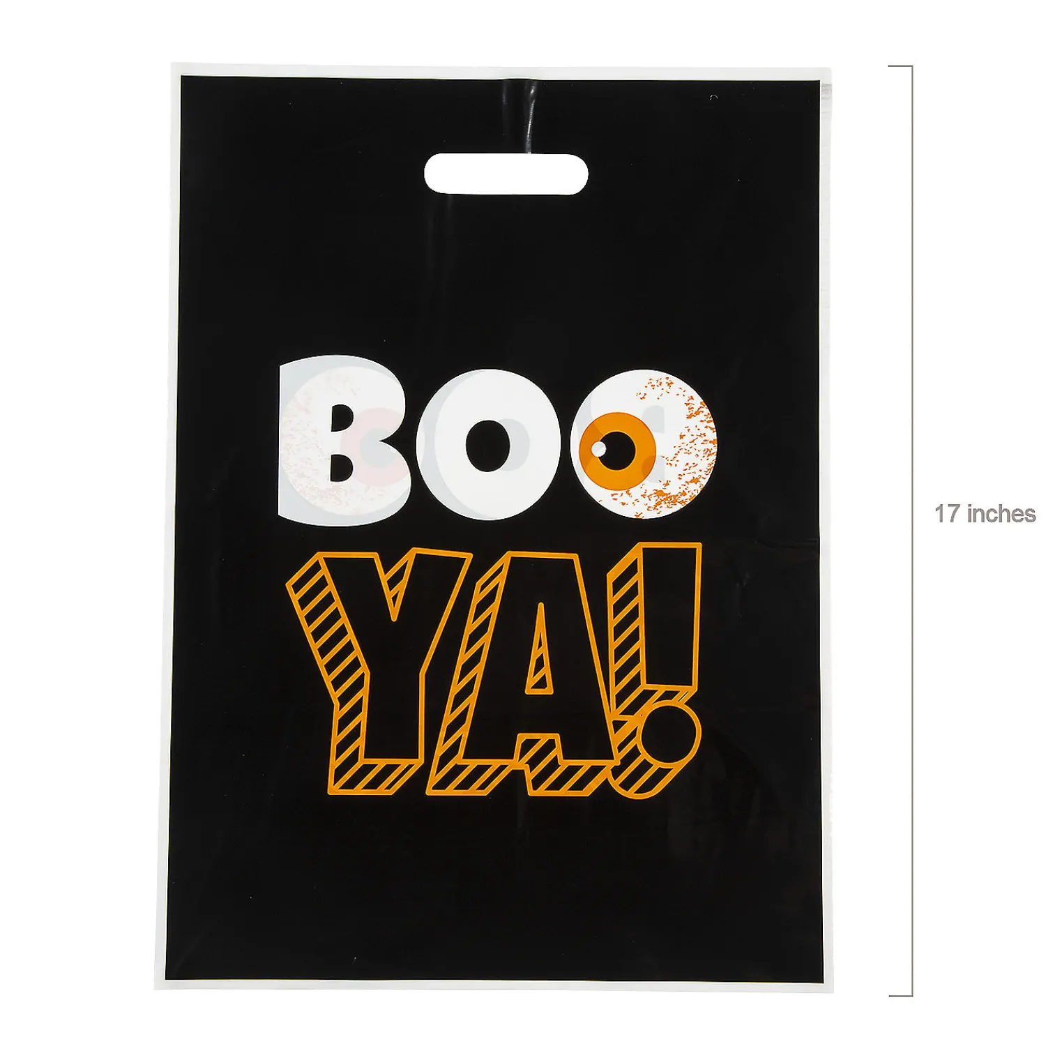 x__bulk__pc_halloween_fu_1.webp 12-1/2" X 17" Bulk 50 Pc. Halloween Funny Sayings Trick-Or-Treat Plastic Goody Bags<Oriental Trading Outlet