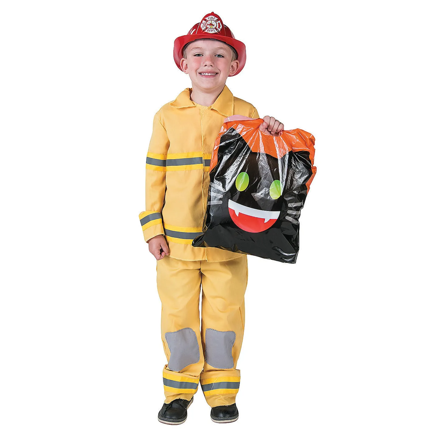 x__bulk__pc_large_hallo_3-1.webp 12 1/2" X 17" Bulk 50 Pc. Large Halloween Emoji Face Trick-Or-Treat Plastic Goody Bags<Oriental Trading Fashion