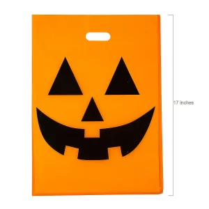 12" X 17" Bulk 50 Pc. Large Jack-O'-Lantern Halloween Plastic Goody Bags<Oriental Trading Store