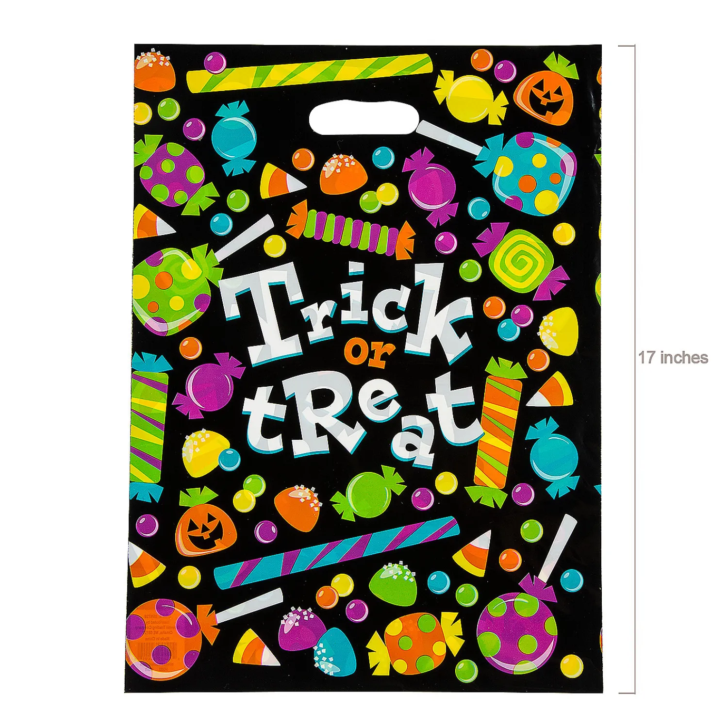 x__bulk__pc_large_sweet_1-2.webp 12 1/2" X 17" Bulk 50 Pc. Large Sweet Halloween Trick-Or-Treat Plastic Goody Bags<Oriental Trading Clearance