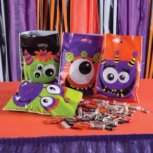 12 1/2" X 17" Bulk 100 Pc. Monster Trick-Or-Treat Bags<Oriental Trading Sale