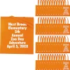 15 X 17 Bulk 144 Pc. Personalized Large Orange Nonwoven Tote Bags<Oriental Trading Flash Sale