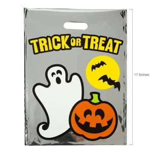 12 1/2" X 17" Bulk 50 Pc. Plastic Reflective Halloween Goody Bags<Oriental Trading Hot
