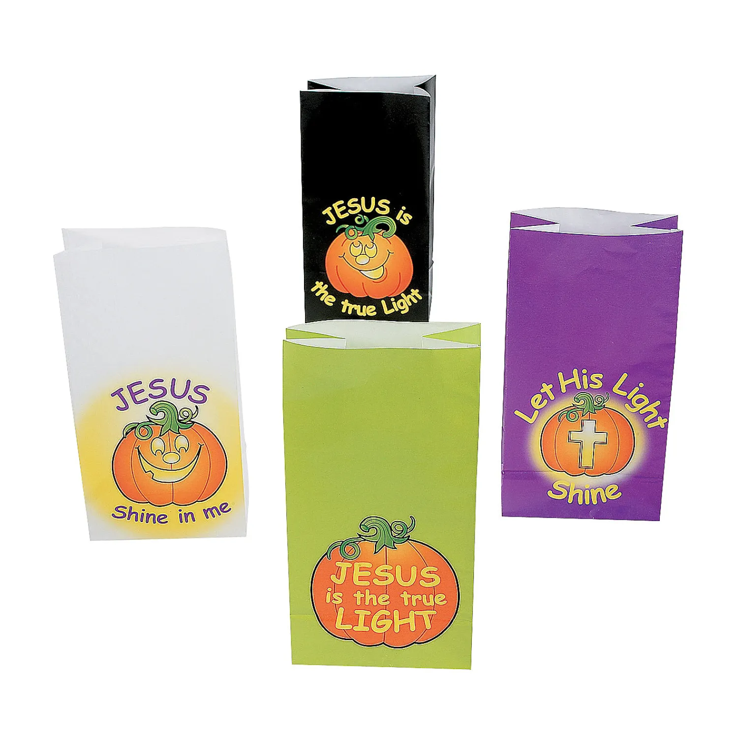x__christian_pumpkin_tr_2.webp 5 1/4" X 10" Christian Pumpkin Treat Bags - 12 Pc.<Oriental Trading Cheap