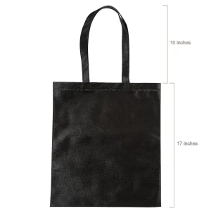 15" X 17" Large Black Tote Bags - 12 Pc.<Oriental Trading New