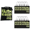 15" X 17" Large Nonwoven Glow-In-The-Dark Faith Over Fear Tote Bags - 12 Pc.<Oriental Trading Sale