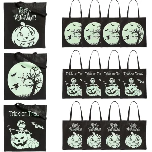 15" X 17" Large Nonwoven Glow-In-The-Dark Halloween Tote Bags - 12 Pc.<Oriental Trading Cheap