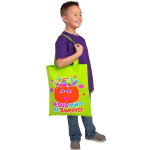 16 1/2" X 15" Large Truth & Treats Nonwoven Tote Bags - 12 Pc.<Oriental Trading Store